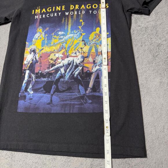 Imagine Dragons Mercury World Tour 2022 LA Concert T-Shirt S Black Band Tee - Picture 3 of 6